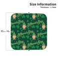 thumbnail image 3 of Disketp St Patrick'S Day9 Funny Coasters,6 Pcs Leather Coasters With Holder, Perfect Housewarming Hostess Gifts,Protect Furniture From Water Marks Scratch And Damage, 3 of 9