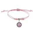 thumbnail image 1 of Cancer Awareness Bracelets Handmade Adjustable Cord Thread Ribbon Courage Friendship Support for Women, 1 of 3