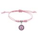 thumbnail image 1 of Pulseras de la conciencia del cáncer de mama para las mujeres pulsera hecha a mano ajustable del cordón de la cinta del hilo de rosca pulsera del cáncer de mama Coraje Amistad Apoyo Cáncer de Mama Pa, 1 of 3