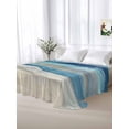 thumbnail image 6 of Blue Coastal Flat Sheets Only Queen Size, Soft Breathable Bed Top Sheets for Mattress, Summer Beach Nautical Abstract Art Luxury Bedding Flat Sheets for Home Hotel Bedroom Bed Protection, 6 of 9