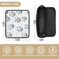 thumbnail image 4 of Hair Tool Organizer Bag with Heat Resistant Mat Removable Travel Storage Case for Hot Air Brushes Curling Irons Cute Cartoon Penguins, 4 of 8