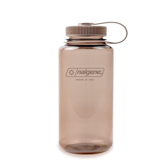 Botella de agua Nalgene monocromática sin BPA reciclada, 1 litro, color moca