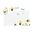 thumbnail image 1 of Jot &Amp; Mark Recipe Cards | Lemon Zest Print Double Sided 4-X-6-Inch Set Of 50, 1 of 4