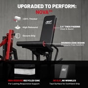 Mikolo NOVA™ Leg Extension and Curl Machine, Adjustable Leg Curl Machine for Home Gym, Seated Leg Extension and Lying Leg URL Machine, Leg Workout Equipment with 160lb Weight Plates