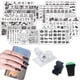 thumbnail image 1 of Juego de placas para estampar uñas VNC, 21 unidades, con bolsa raspadora, 1 of 8