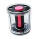 thumbnail image 1 of Estuche de almacenamiento para cintas de baile, organizador de cintas de gimnasia, portátil, espacioso y reutilizable. Rosa roja, 1 of 8