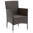 thumbnail image 5 of vidaXL Patio Dining Set Outdoor Dining Set Table and Chair Set Poly Rattan, 5 of 11