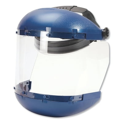 380 Series Ratchet Faceshield Assembly, Clear, 19 in L x 6 in H | Bundle of 2 Each