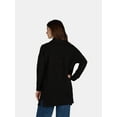 thumbnail image 2 of Time and Tru Women's and Women's Plus Fuzzy Open Front Cardigan Sweater, Midweight, Sizes XS-4X, 2 of 5