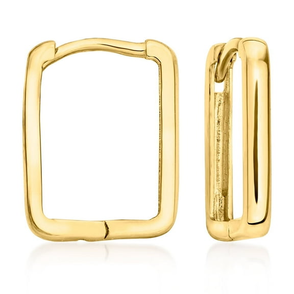 Pure Collection by Ross-Simons Italian 14kt Yellow Gold Square Huggie Hoop Earrings, Women's, Adult