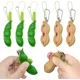 thumbnail image 1 of juguetes antiestrés con divertidas expresiones faciales, ideal para niños y adultos, ideal para aliviar el estrés y la ansiedad. Colgantes de soja con forma de guisante para aliviar el estrés., 1 of 5