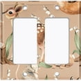 thumbnail image 6 of Metal Light Switch Plate Cover Cute Forest Animals Squirrel Mouse ANM015, 6 of 13