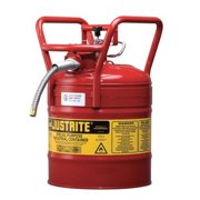 JUSTRITE 7350110 5 gal. Red Steel Type II DOT Safety Can for Flammables