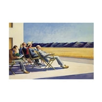 Trademark Fine Art Edward Hopper People in Sun Canvas Wall Art - 22x32