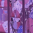 thumbnail image 1 of Ahgly Company Machine Washable Indoor Square Transitional Dark Magenta Purple Area Rugs, 6' Square, 1 of 7