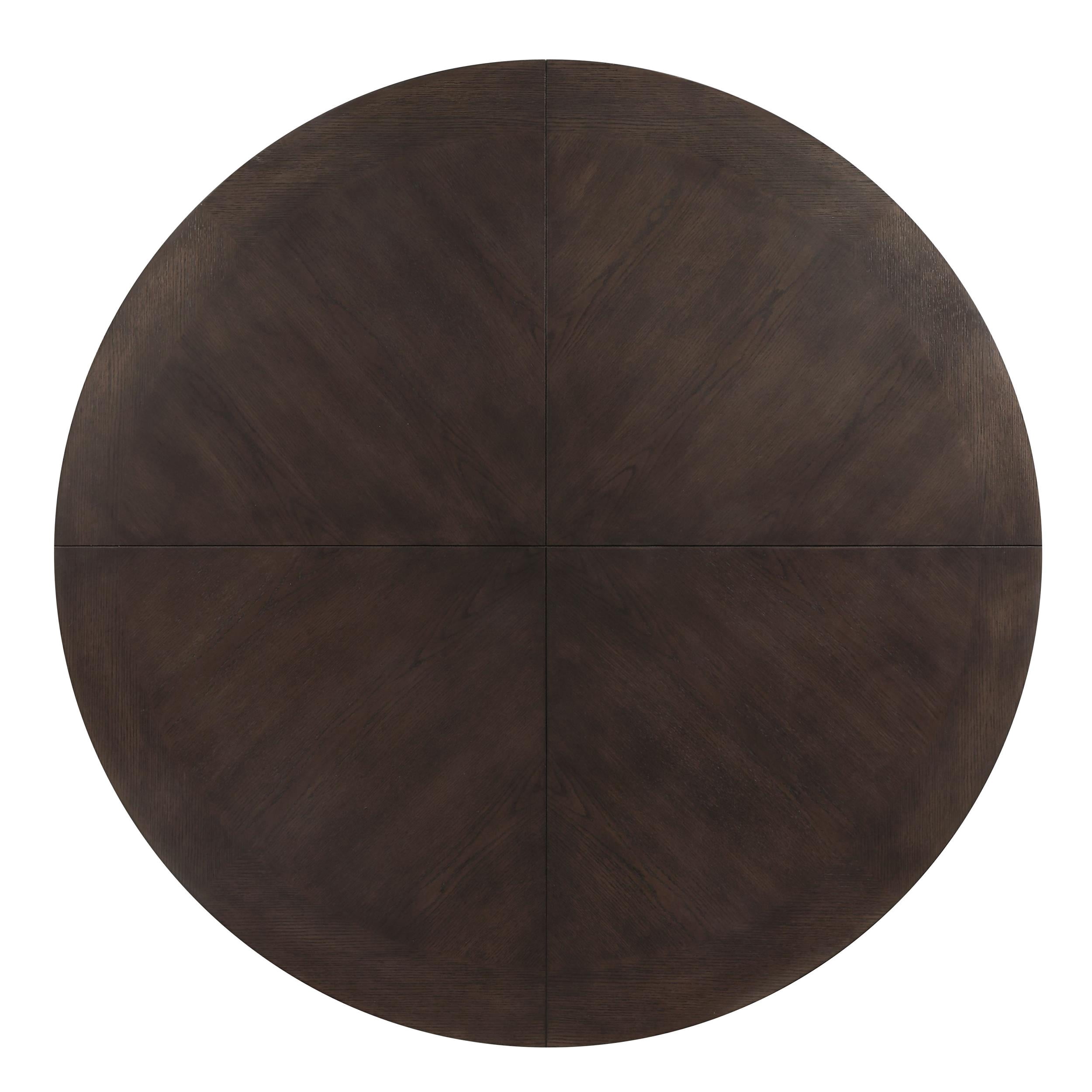 ACME Guido Contemporary Wood Round Coffee Table in Oak Finish