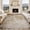 Khaki, variant on 5x7 ft Washable Area Rugs for Living Room, Non-Slip Soft Faux Wool Low Pile Stain Resistant Modern Abstract Rug for Bedroom, Home Office