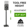 thumbnail image 5 of USX MOUNT Speaker Stand Height Adjustable for Satellite & Bookshelf Speaker(Only Speaker Stand Pair) - 11LBS Capacity, 5 of 7