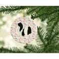 thumbnail image 2 of Japanese Chin Merry Christmas Ceramic Ornament 2.8 in x 2.8 in, 2 of 3
