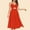 Red, variant on Sundresses for Juniors Pink Sun Dress Sleeveless Solid Color Strap V-Neck Flap Dress Bohemian Dress for Women