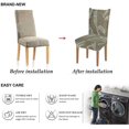 thumbnail image 3 of Printed Dining Chair Slipcovers Washable Softness Elastic Installation Chair Protector Banquet Chair Seat Cover for Hotel and Wedding Ceremony(Colour10,Set of 2), 3 of 7