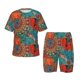 thumbnail image 1 of Balery Mandala Colorful Conjunto de Pijama Infantil de Manga Corta con Estampado – Ropa de Dormir de Algodón Suave-Small, 1 of 6