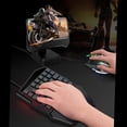 thumbnail image 3 of T-WOLF T19 Wired One-handed Gaming Keyboard 35 Key Colorful RGB Backlight Ergonomic Design Keyboard for Android/Windows/IOS, 3 of 5