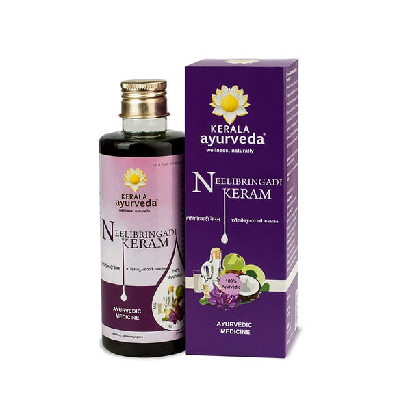 Kerala Ayurveda Neelibringadi Keram Hair Oil Reduces Dandruff and Strengthens Hair- 200 ml