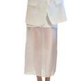 thumbnail image 2 of Women'S Sheer High Waist Skirt Fashion Chic Casual Office Midi Pencil Skirt Elegant See Through, 2 of 8