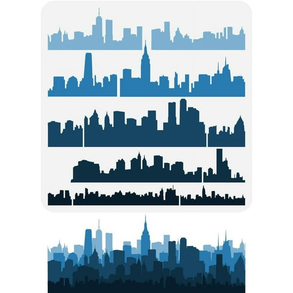 1 pc PET Hollow Out Drawing Painting Stencils for DIY Scrapbook Photo Album Building 30x30cm