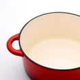 thumbnail image 2 of Hamilton Beach 5.5 Quart Enameled Cast Iron Covered Round Dutch Oven Pot, Red, 2 of 7