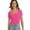 Hotpink, variant on Women's Scoop Neck Short Sleeve T Shirt Slim Fit Sexy Tops