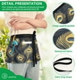 thumbnail image 4 of Yayeee Waist Apron with Pockets for Cooking Waterproof Half Server Aprons, Peacock Feathers Pattern, 4 of 7