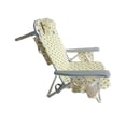 thumbnail image 4 of Bliss Hammocks Aluminum Beach Chair W/ Detachable Cooler Bag, 5 Reclining Positions, 275 Lb. Capacity (Pineapple), 4 of 11