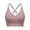 Brown, variant on Strappy Bras for Women Cross Back Workout Activewear Crop Tops Summer Lightly Padded Supportive Full Coverage Bralettes Dark Gray XXL