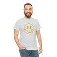 thumbnail image 4 of Blurry smiley face graphic t shirt  Unisex Heavy Cotton Tee, 4 of 8