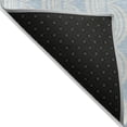 thumbnail image 4 of HomeRoots 601650 3 x 5 ft. Sky Blue & Beige Ogee Washable Indoor & Outdoor Rectangle Area Rug, 4 of 5