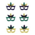 thumbnail image 1 of Juego de 6 pendientes con máscara de de carnaval, bonitos para fiesta de regalo de cumpleaños y Halloween estilo B, 1 of 8