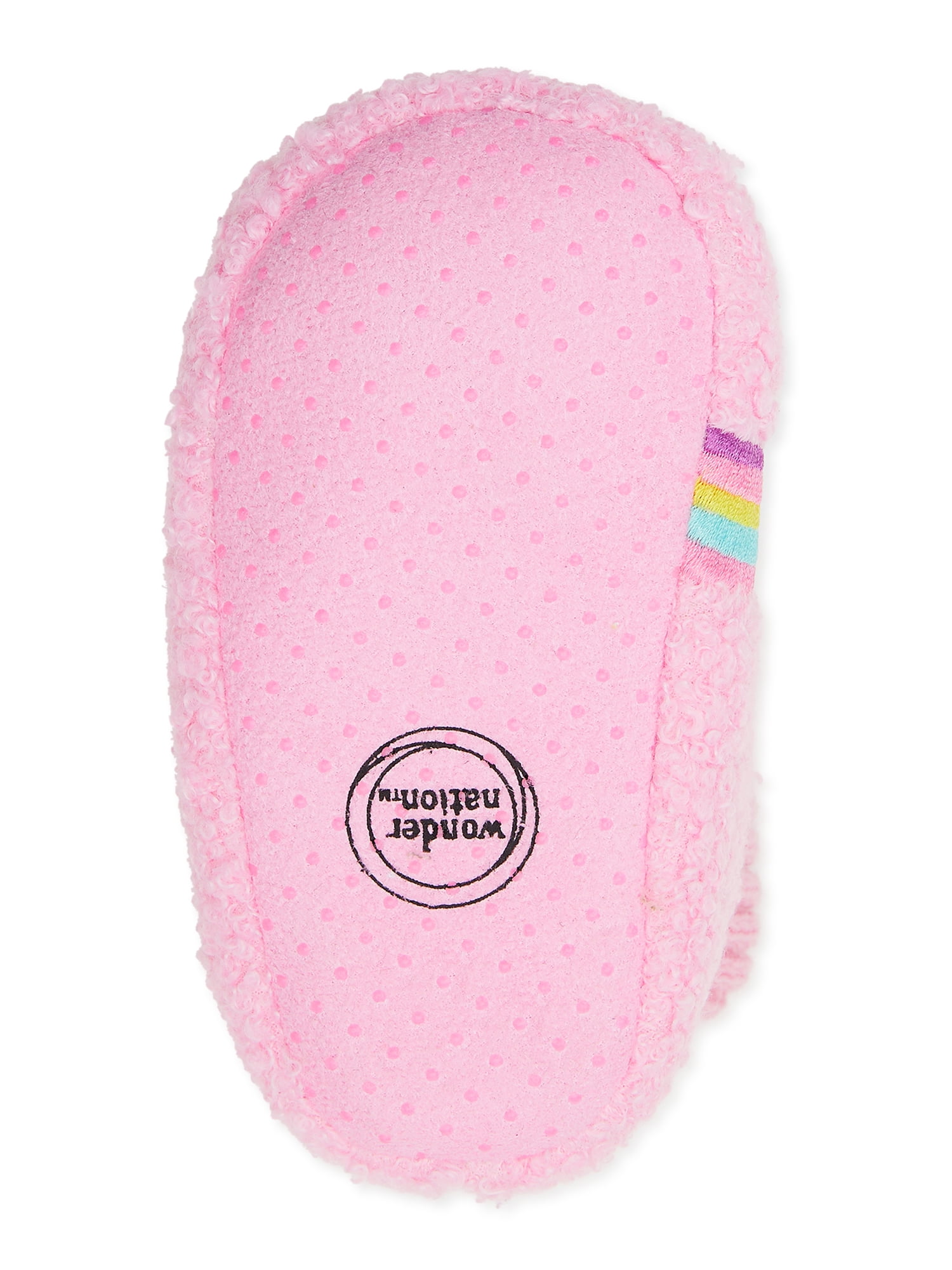 Wonder Nation Baby Girl Rainbow Slipper, Sizes 2-6