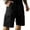 #144Black, variant on Mens' Summer Shorts Linen Solid Basic Elastic Drawstring Waist Loose Fit Oversize Bermuda Shorts with Pockets