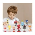 thumbnail image 4 of Sonic Tails Knuckles Eggman Amy Rose Figuras Juego 12 pcs multicolor, 4 of 4