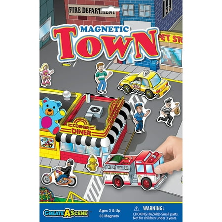 Lauri Create-A-Scene Magnetic Playset - Town