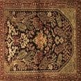 thumbnail image 1 of Ahgly Company Indoor Square Persian Brown Traditional Area Rugs, 5' Square, 1 of 4