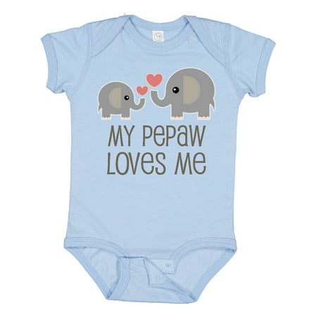 

Inktastic My Pepaw Loves Me Grandson Gift Baby Boy or Baby Girl Bodysuit