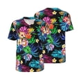 thumbnail image 3 of Daiia Colorful Flowers Mens Baseball Jersey Button Down Shirts Short Sleeve Sports Uniforms-Small, 3 of 9