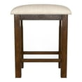 thumbnail image 4 of Furniture of America Ena Rustic Wood Padded Counter Stool in Oak (Set of 2), 4 of 6