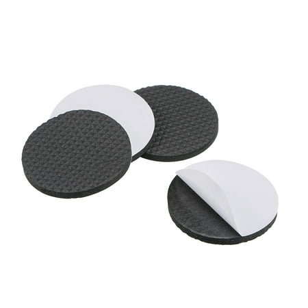 Furniture Pads, Adhesive Rubber Pads 50mm Dia 4mm Thick Round Black ...