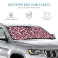 thumbnail image 3 of Kdxio Palm Tree Pattern on Red Print Windshield Sun Shade, Foldable Sun Blocker for Car,Truck,SUV Automotive Interior Sun Protection,Reflective Shade for Front Windshield(Medium), 3 of 7