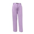 thumbnail image 4 of Bloomae Plus Size High Waisted Casual Pants for Women Business Dress Work Office Long Pants Stretchy Trousers with Pockets Purple S, 4 of 4