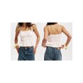 thumbnail image 2 of LMLYSoH Women's Summer Slim Camisole Spaghetti Strap Lace Trim Smocked Tank Tops Streetwear, 2 of 8